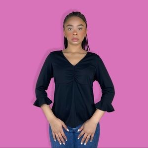 Vintage 90s Ruffled Blouse